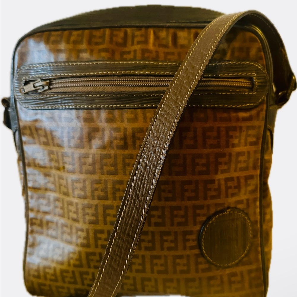 Fendi Glazed Canvas Crossbody Bag